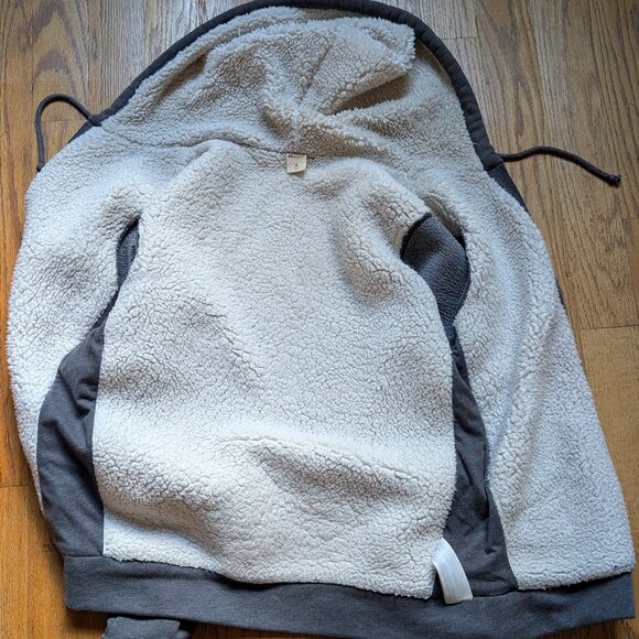 Hollister Men’s Jersey Fleece Lined Zip Up Hoodie Jacket Gray Long Sleeve Soft - Picture 8 of 10